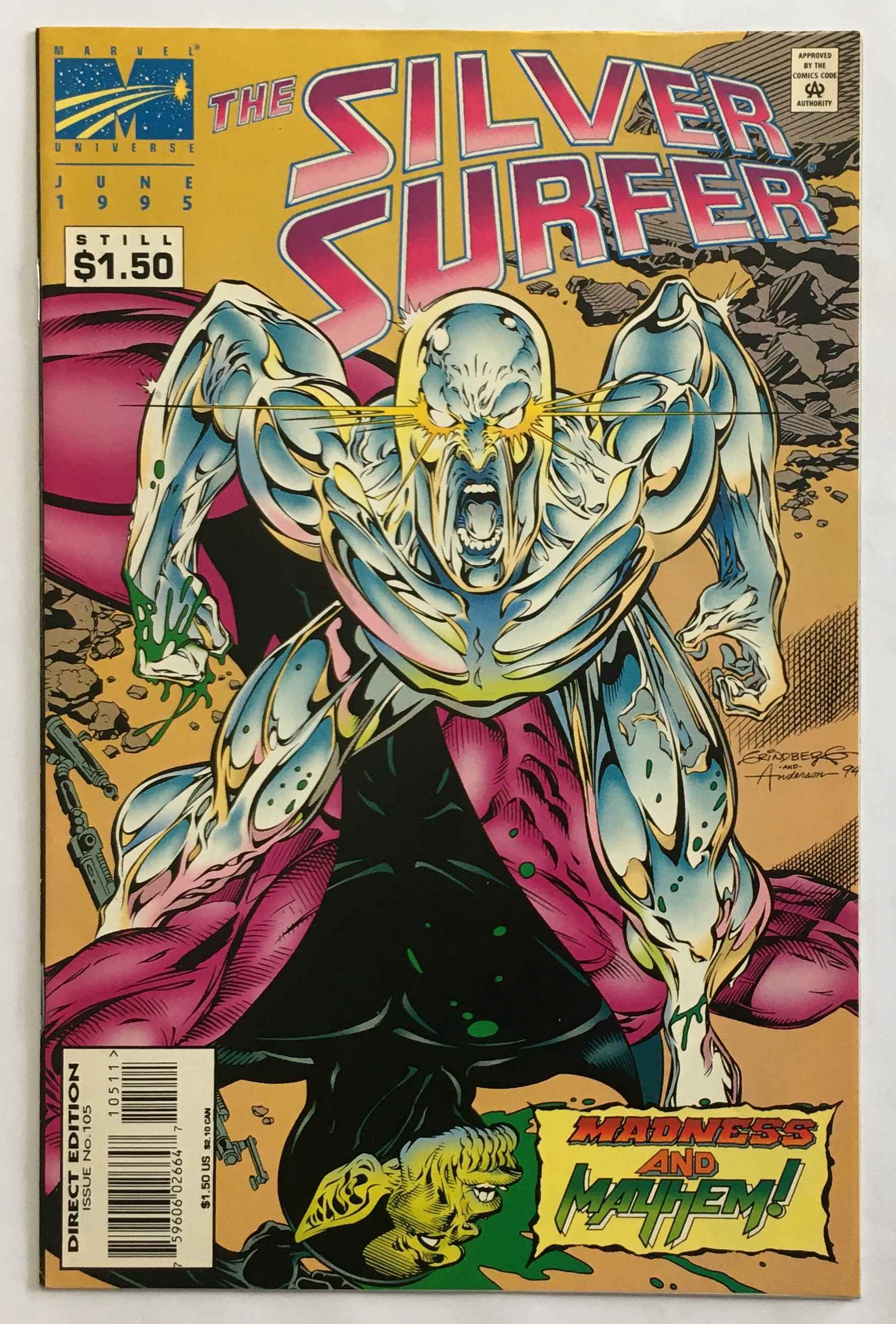 Silver Surfer - Madness and Mayhem! - Volume 3 - No. 105 - June 1995
