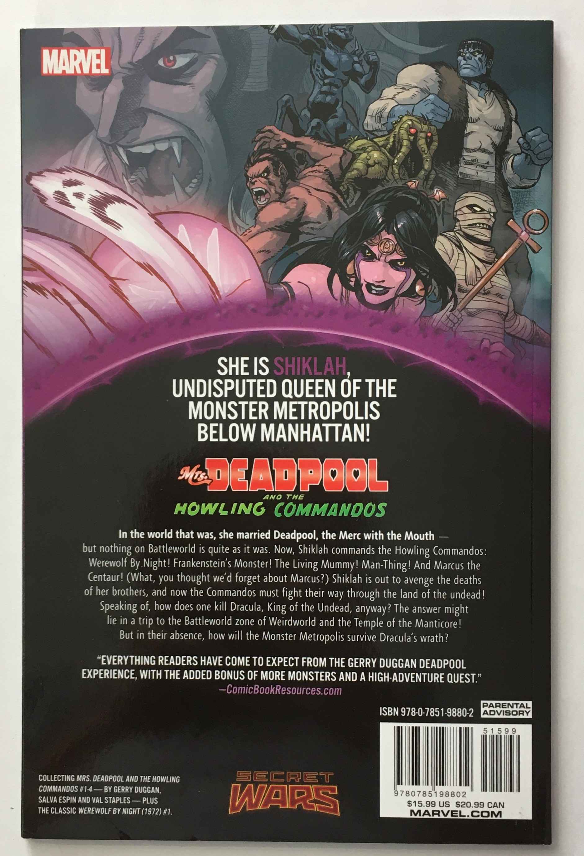 Mrs. Deadpool and the Howling Commandos - Commandos 1-4, Werewolf By Night 1 - Graphic Novel - 2016
 2